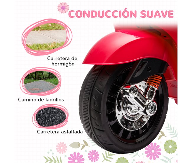 Moto para Crianças PP, Metal AIYAPLAY Vermelho