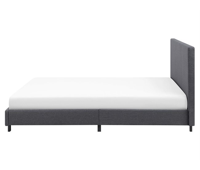 Beliani Cama de água Poliéster ALBI 175x211 Cinza