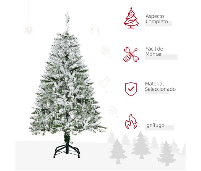 Árvore de Natal Artificial PVC e Aço HOMCOM, casa - natal GR1531651