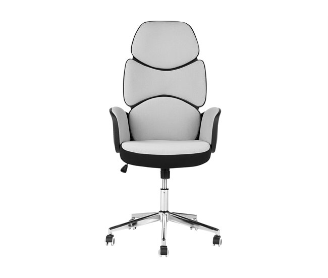 Beliani Silla de oficina SPLENDID Cinza Claro