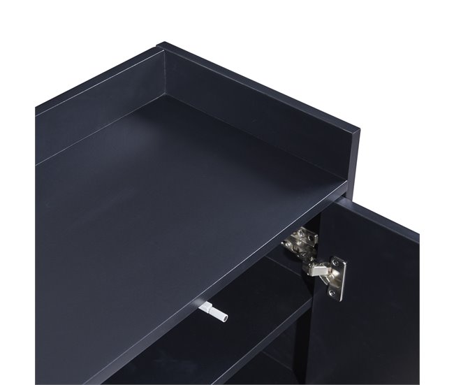 Aparador, portas, móveis de sala de jantar, sala de jantar 120 Preto