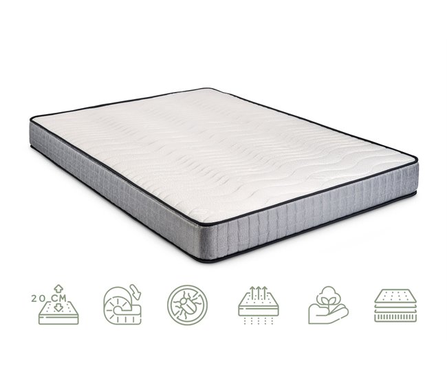  Colchão viscoelástico Pharma Therapy Soja - Ergonómico com elevada firmeza para máximo conforto 