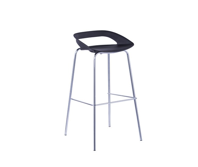 Banco alto STAR fixo 86,5 cm de alto Preto