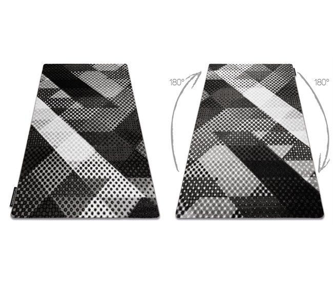 Tapete INTERO BALANCE 3D Pontos 140x190 Cinza