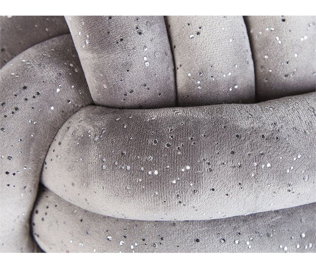 Beliani Almofada decorativa MALNI 30x30 Cinza