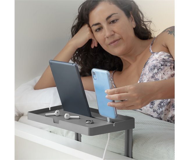 Prateleira Universal para a Cama Modelo Bedten Cinza