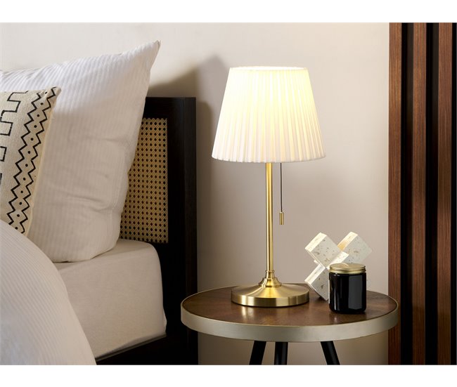 Beliani Candeeiro de mesa TORYSA Dourado
