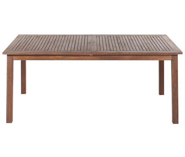 Beliani Mesa extensível CESANA 100x180 Castanho