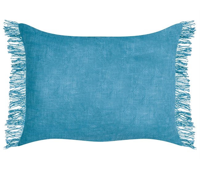 Beliani Almofada decorativa MABA Azul