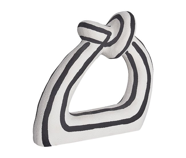 Beliani Acessório decorativo ZANDER Branco/ Preto