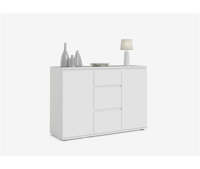 Aparador 2 portas e 3 gavetas NOVA Branco