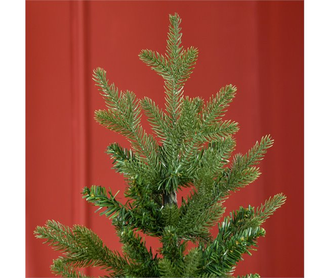 Árvore Natal Artificial PE, PVC, Metal HOMCOM, casa - natal Verde