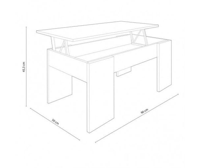 Pack Poupança: Mesa de Jantar + 4 Cadeiras + Mesa de Centro 140x80 Branco