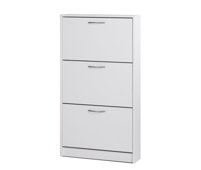 Sapateira DRESDE com 3 compartimentos cor branca Branco