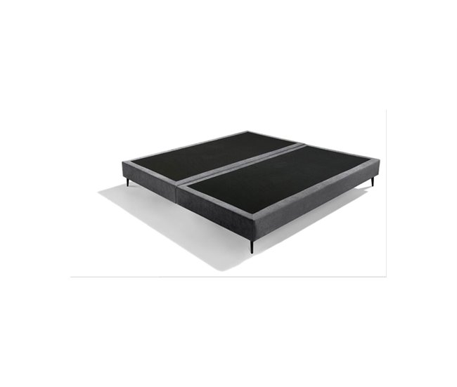 Base LOUVRE tecido SOMNALIS PREMIUM Cinza
