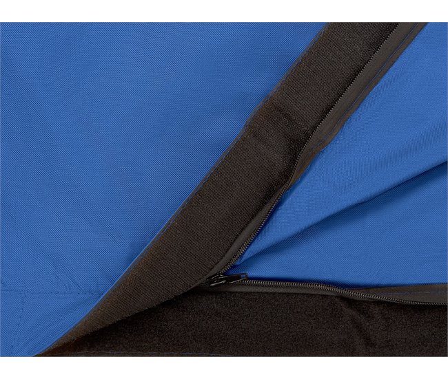 Beliani Pufe grande FUZZY Azul