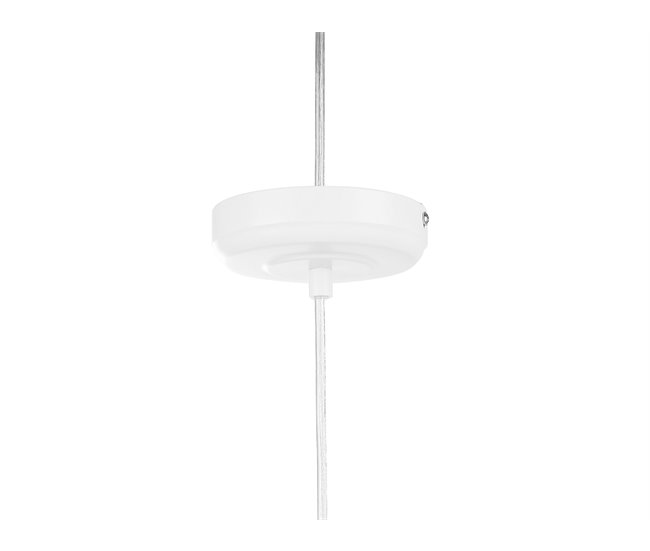Beliani Candeeiro de tecto REWA Branco