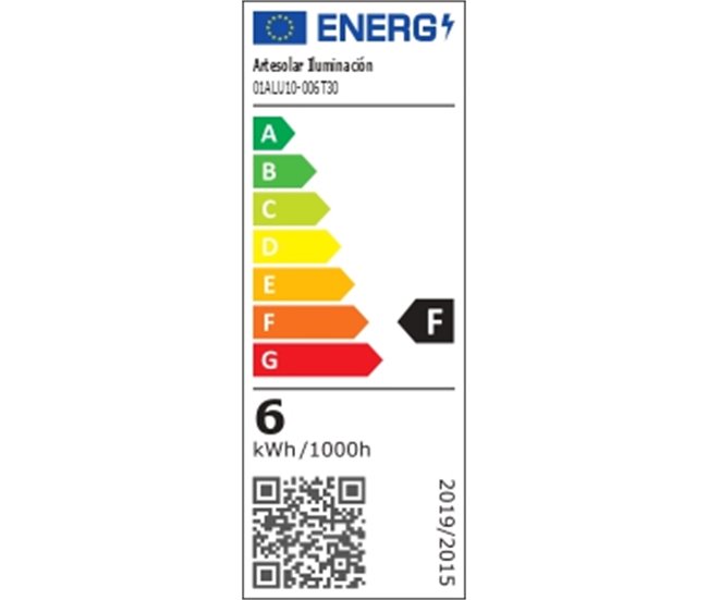Lâmpada LED GU10 6W ECO ALUPLASTIC Branco
