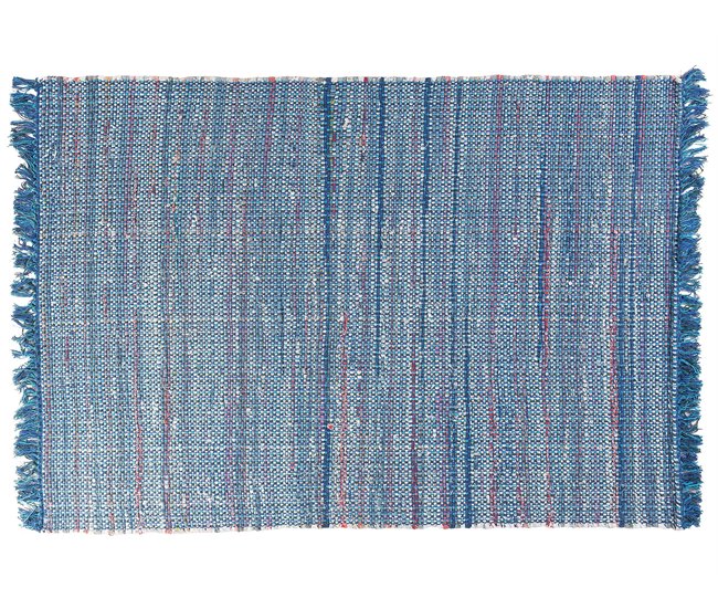 Beliani De pelo corto BESNI 140x200 Azul Marino