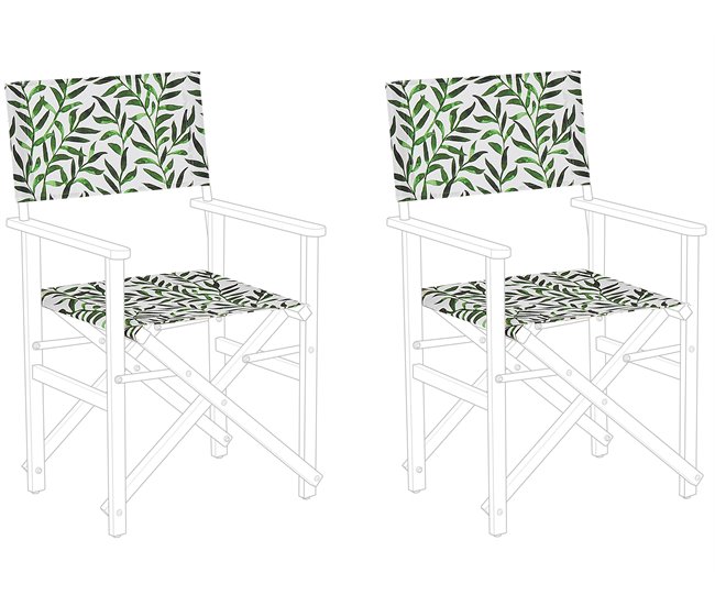 Beliani Cobertura para cadeira de jardim CINE 52x45 Verde