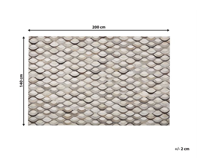 Beliani Pelos curtos KIRCA 140x200 Bege