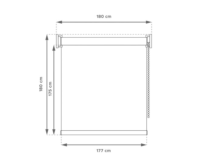 Persiana Rolô Lisa Opaca Well Home 