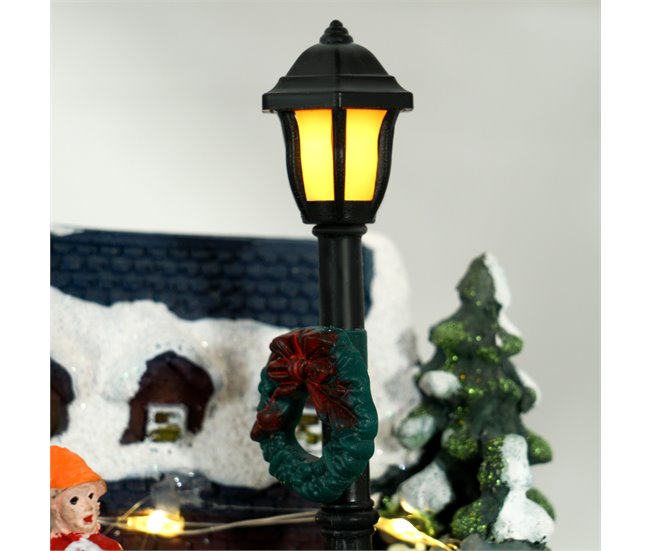 Aldeia de Natal Resina HOMCOM, casa - natal Multicor