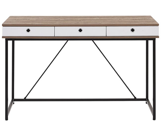 Beliani Secretária JACKSON 120x60 Castanho