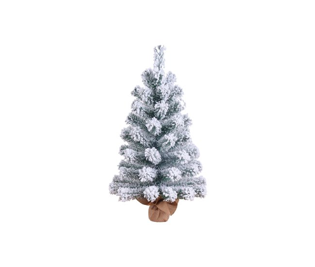 Mini árvore de natal decorativa verde nevado 60x38cm dayron