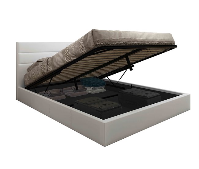 Cama de casal starlight, estrado elevatório