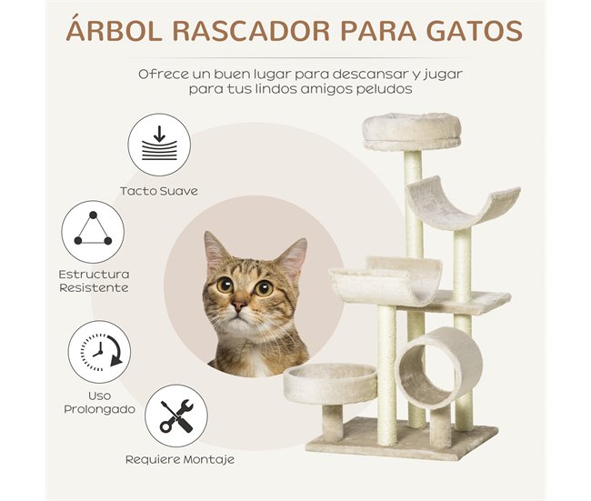 Arranhador para Gatos Bege