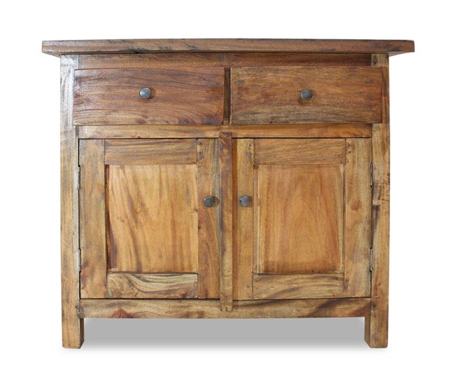 Aparador buffet mueble consola mueble de almacenaje madera maciza Castanho