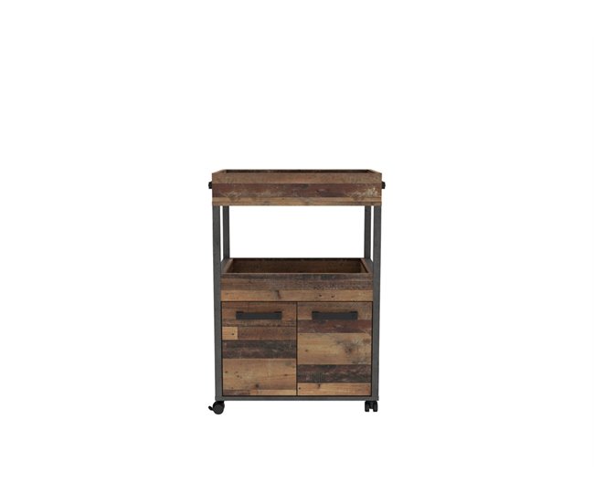 Camareira NELLEKE cor vintage e cimento Castanho