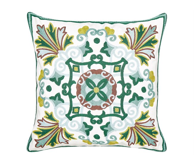 Beliani Almofada decorativa ELANITE Verde