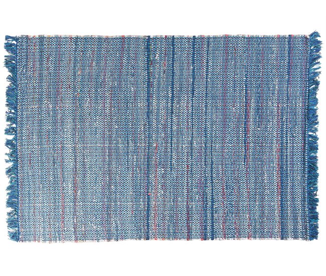 Beliani Entrelaçado BESNI 160x230 Azul Marino