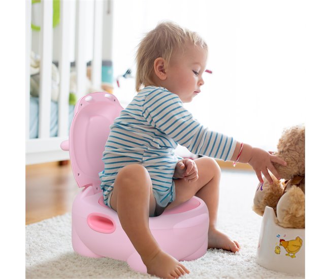Bacio para Bebé TPE e Plástico HOMCOM Rosa