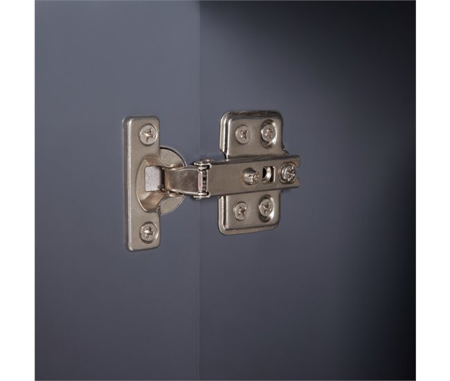 Armário espelho de sobrepor Overath 2 portas [en.casa] Cinza