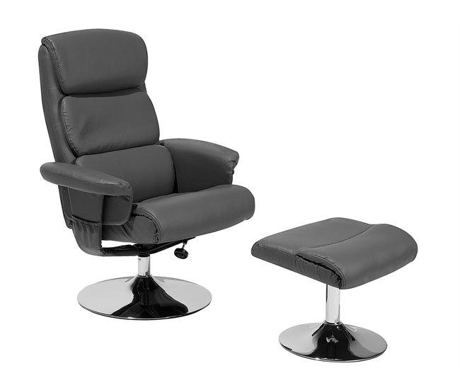 Beliani Cadeira de massagem LEGEND Cinza