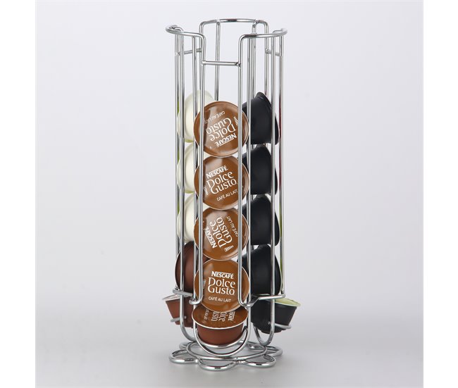 Dispensador vertical para 18 cápsulas DOLCE GUSTO 11x32cm  Cinza
