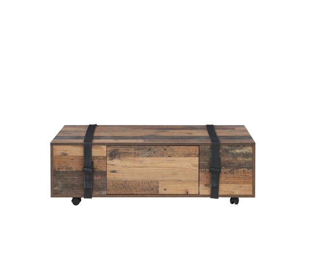 Mesa de centro NELLEKE vintage antigo Castanho