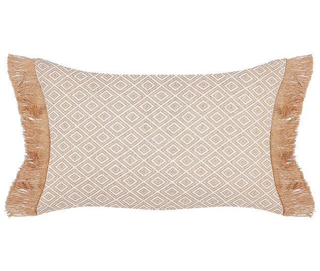 Beliani Almofada decorativa BOATH Bege
