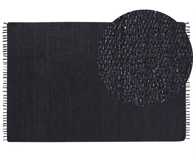 Beliani Entrelaçado SINANKOY 200x300 Preto