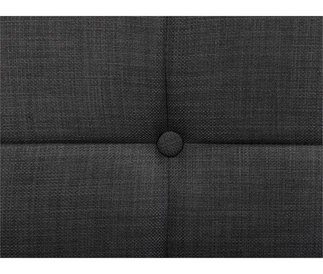 Beliani Cama com estrado Poliéster DUKE 161x216 Cinza Escuro