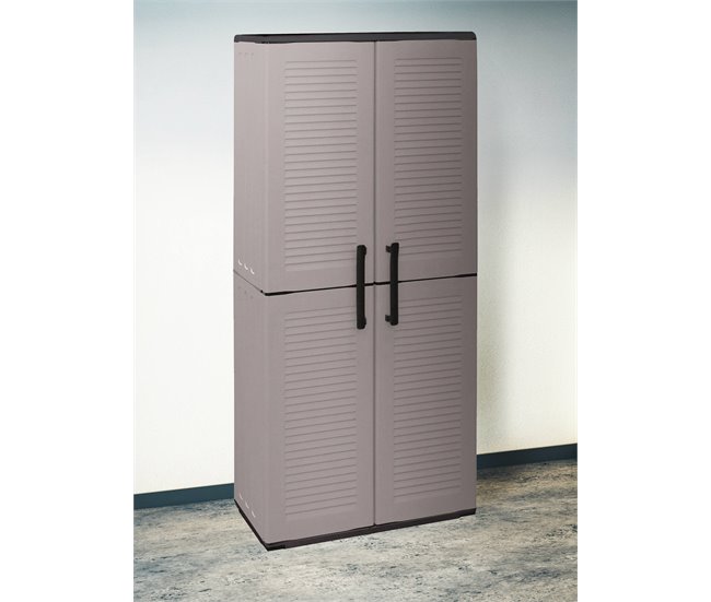 Armário exterior em PVC Cinza