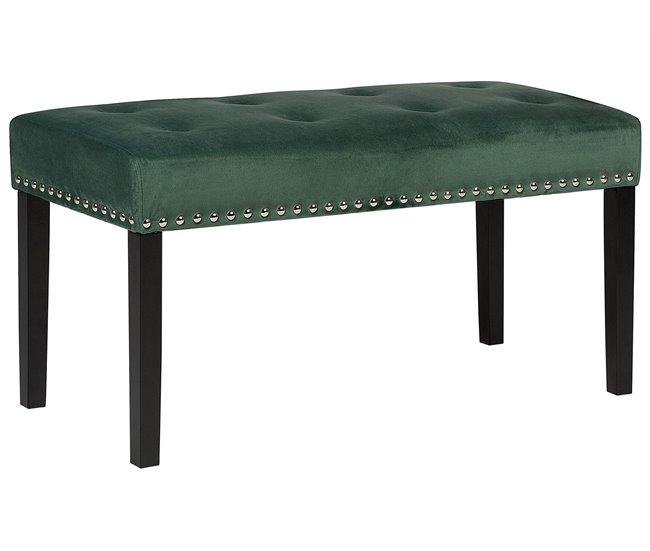 Beliani Banco de cama Terciopelo YORKTON 102x43 Verde