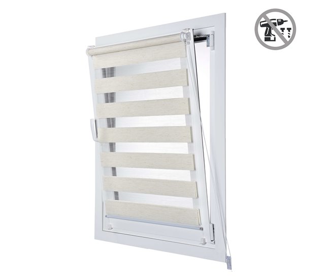 Estores Noite e Dia EasyFix, estore de rolo instalação sem furar 