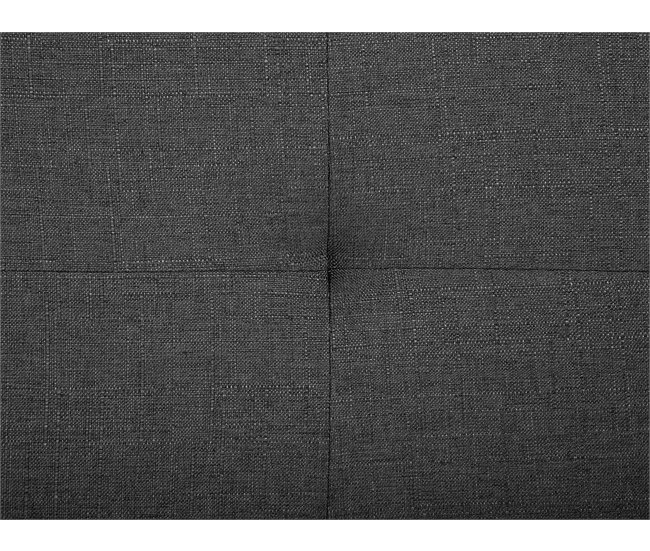 Beliani Cama com armazenamento Poliéster ROCHELLE 153x213 Cinza Escuro
