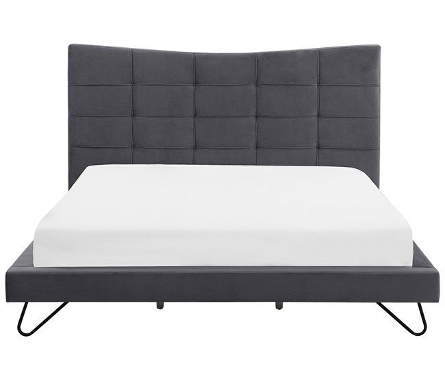Beliani Cama com estrado Poliéster LANNION 203x223 Bege