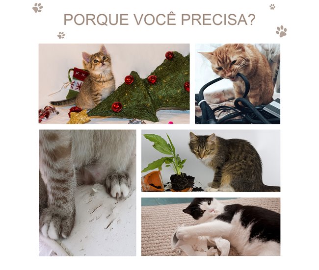 Arranhador para Gatos Aglomerado e Sisal PawHut Cinza