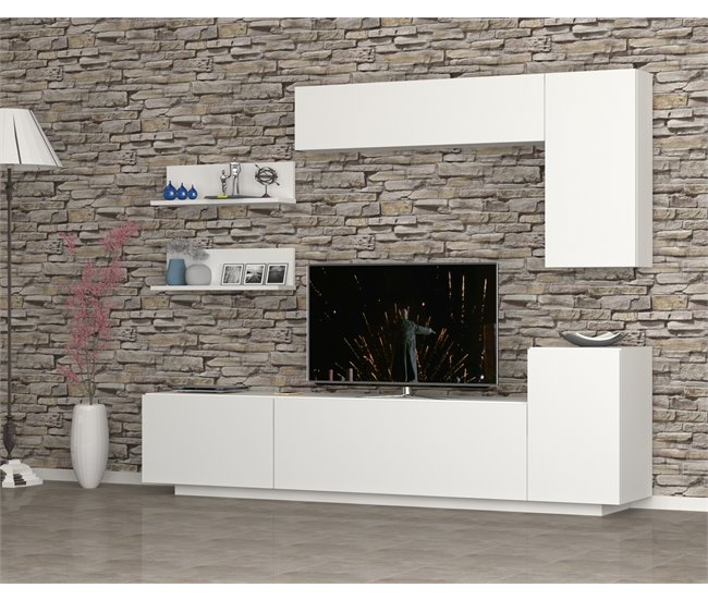 Compacto de TV VENUS cor branca 200cm Branco